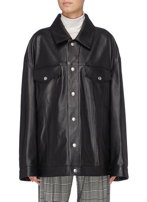 acne studios leather jacket sale